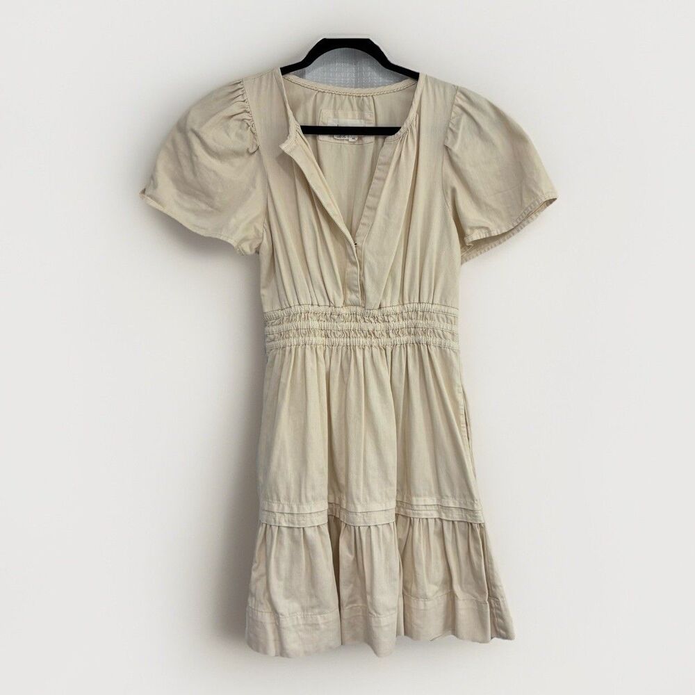 Anthropologie Dress Womens Size XS Somerset Mini Dress Cream Off White - Picture 2 of 9